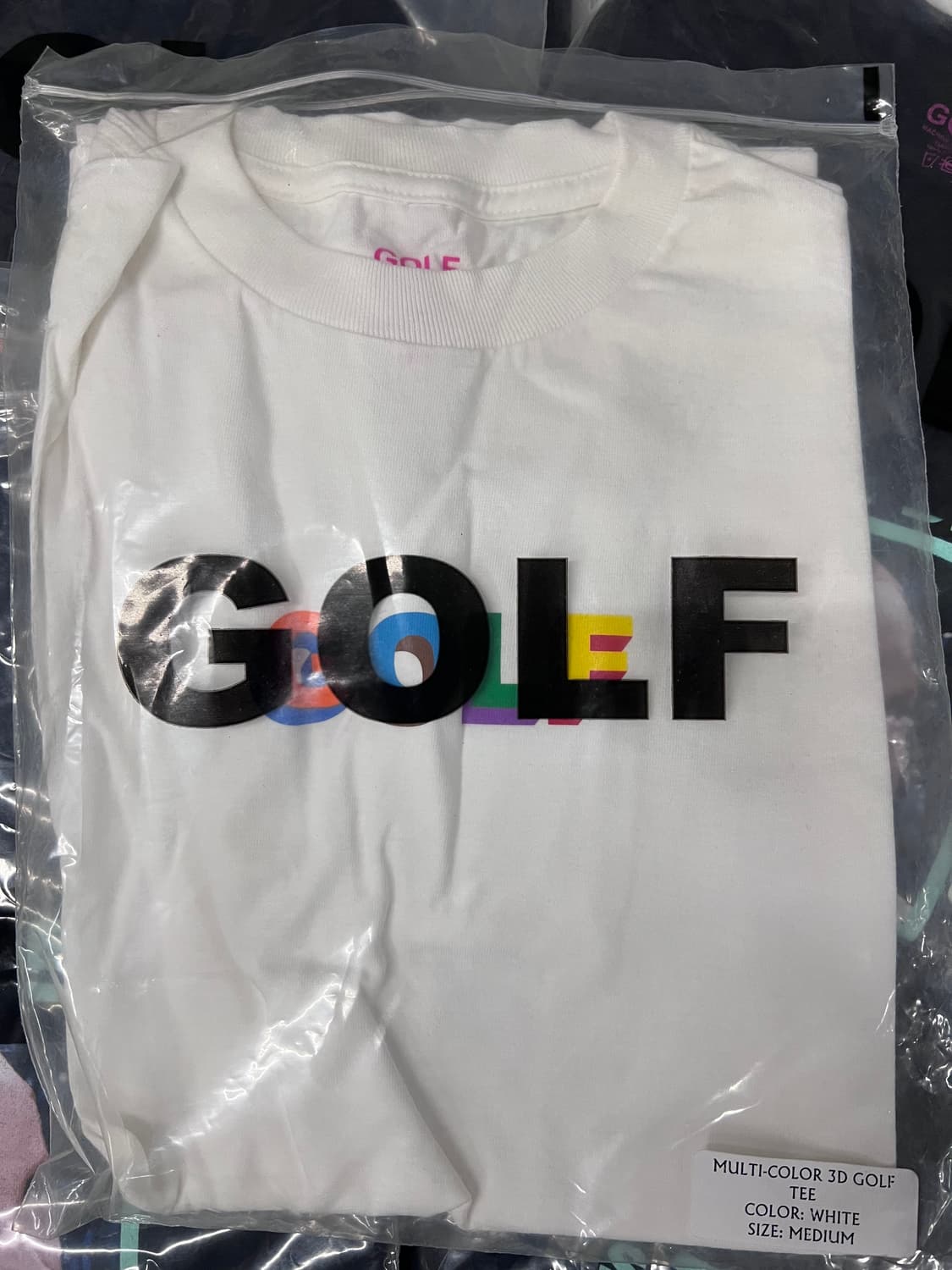 [M] 골프왕 타일러 멀티 컬러 3D 로고 티셔츠 GOLF WANG 상품이미지2