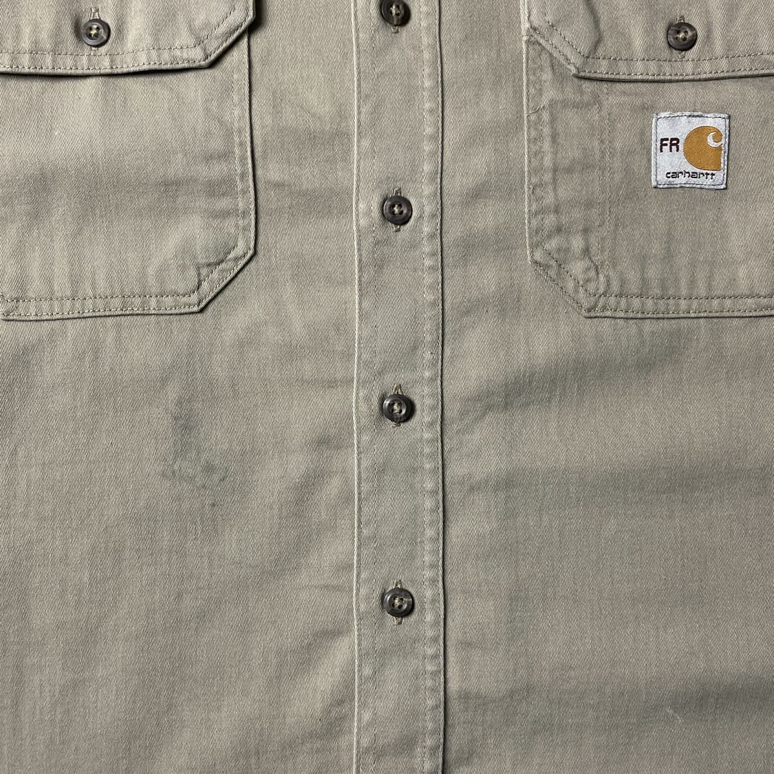 CARHARTT 칼하트 빈티지 베이지 플랩포켓 워크 셔츠 A00883 상품이미지4