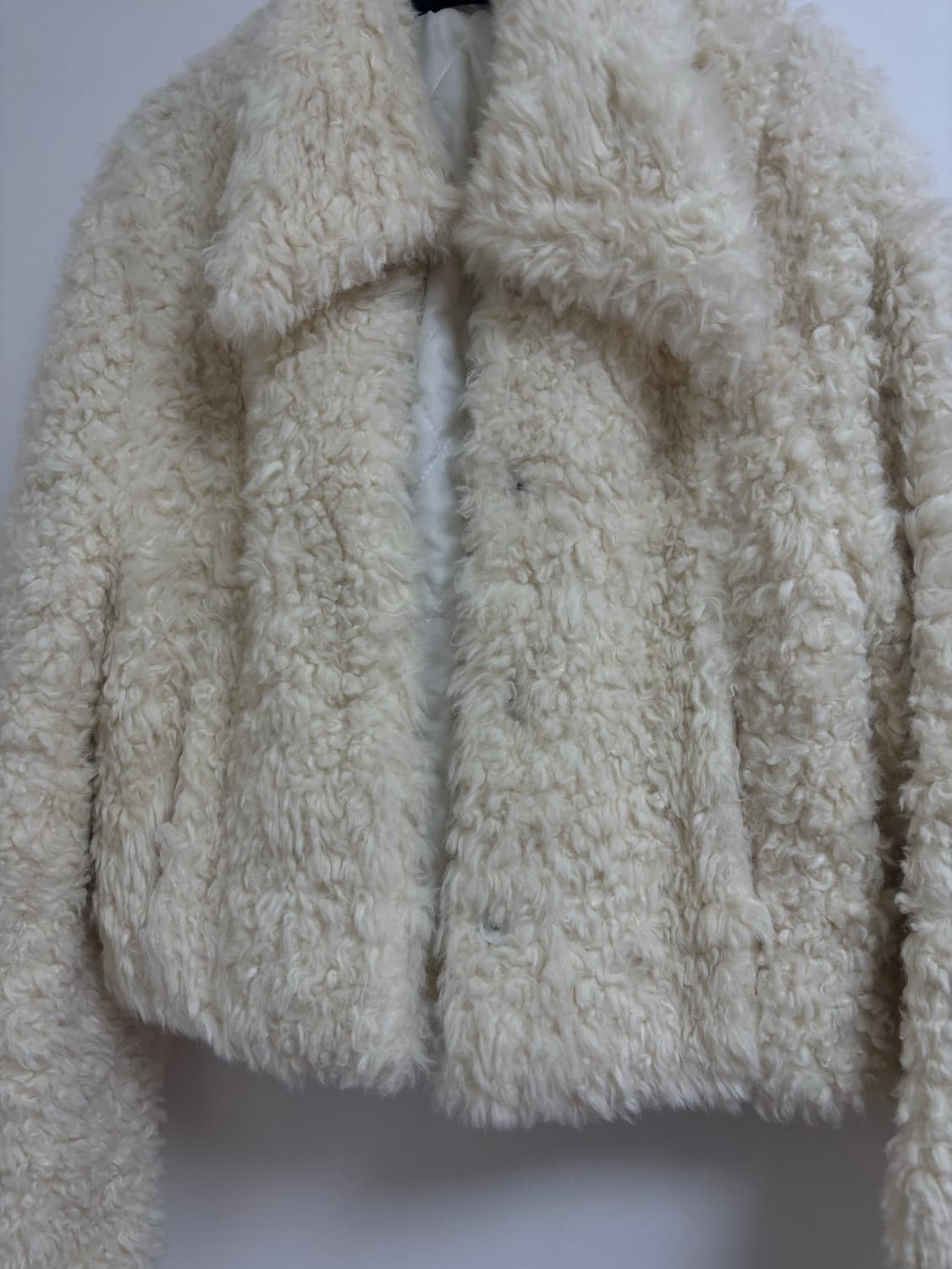 아이보리 퍼 자켓 상품이미지2