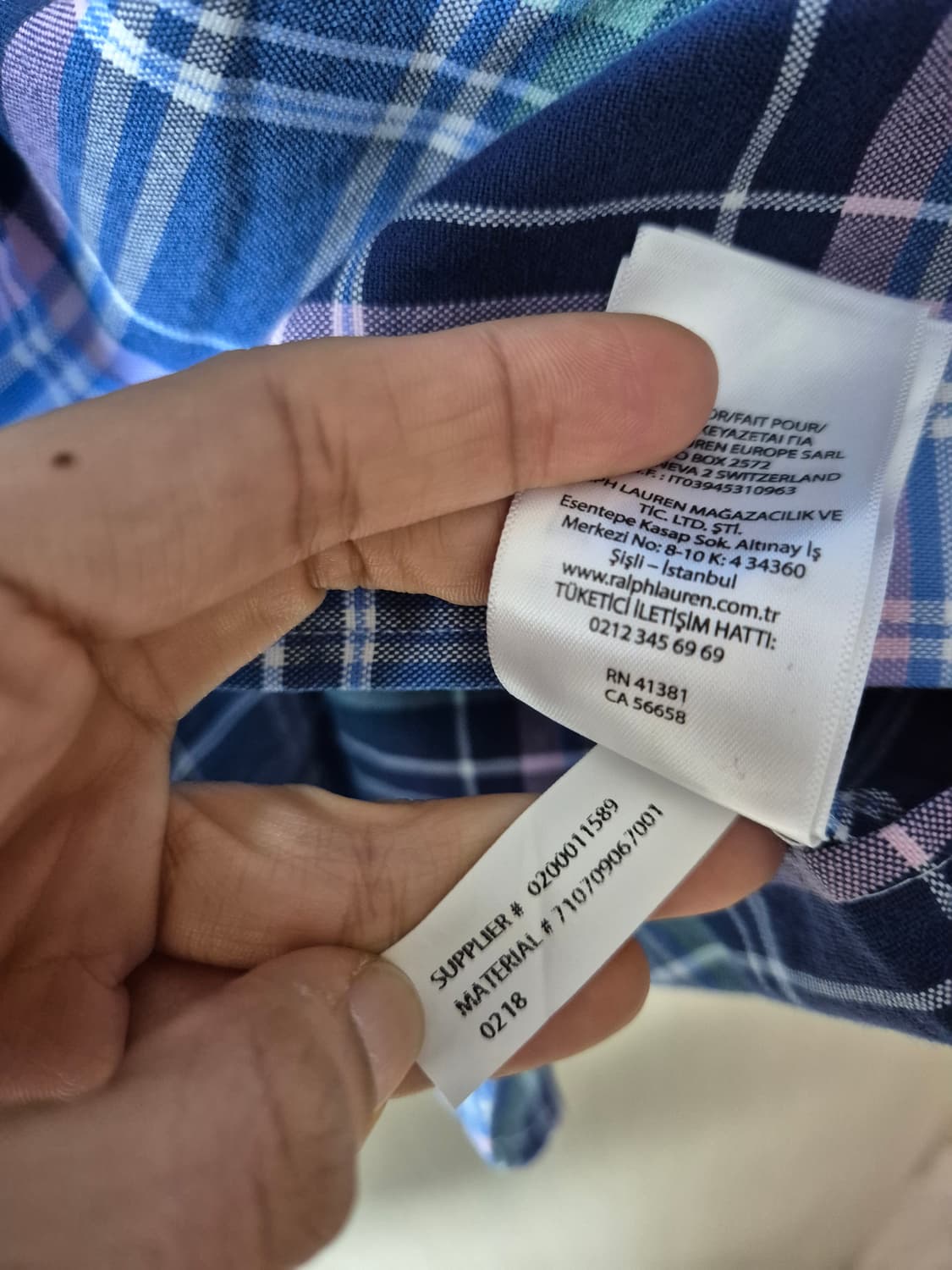 폴로 랄프로렌 체크 셔츠 반팔 남방 라지 남성 상품이미지6