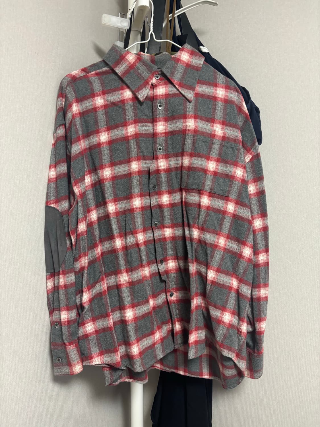 해칭룸 아카이브 플란넬 셔츠 red 상품이미지2