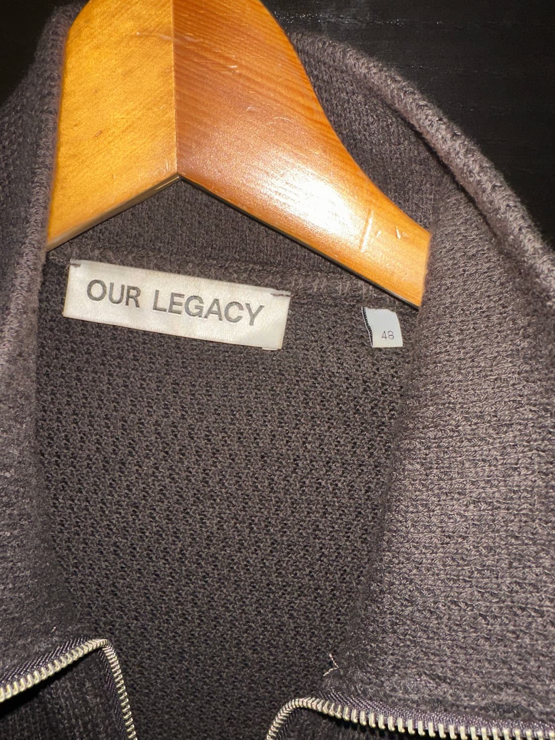 our legacy shrunken fullzip polo brown 상품이미지3