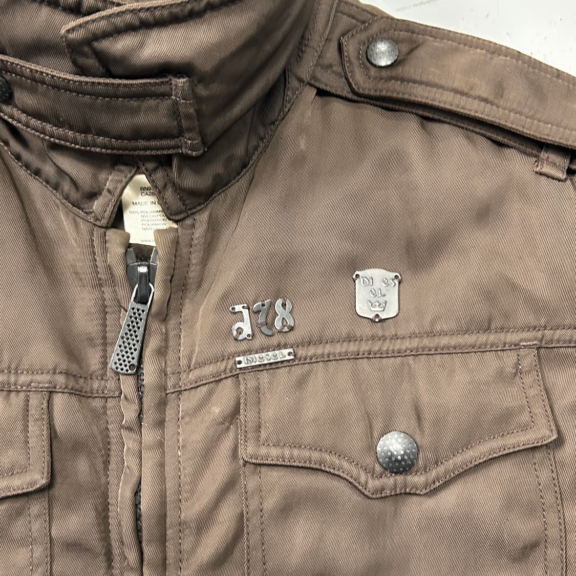 디젤 브라운 나일론 싱글자켓 상품이미지5