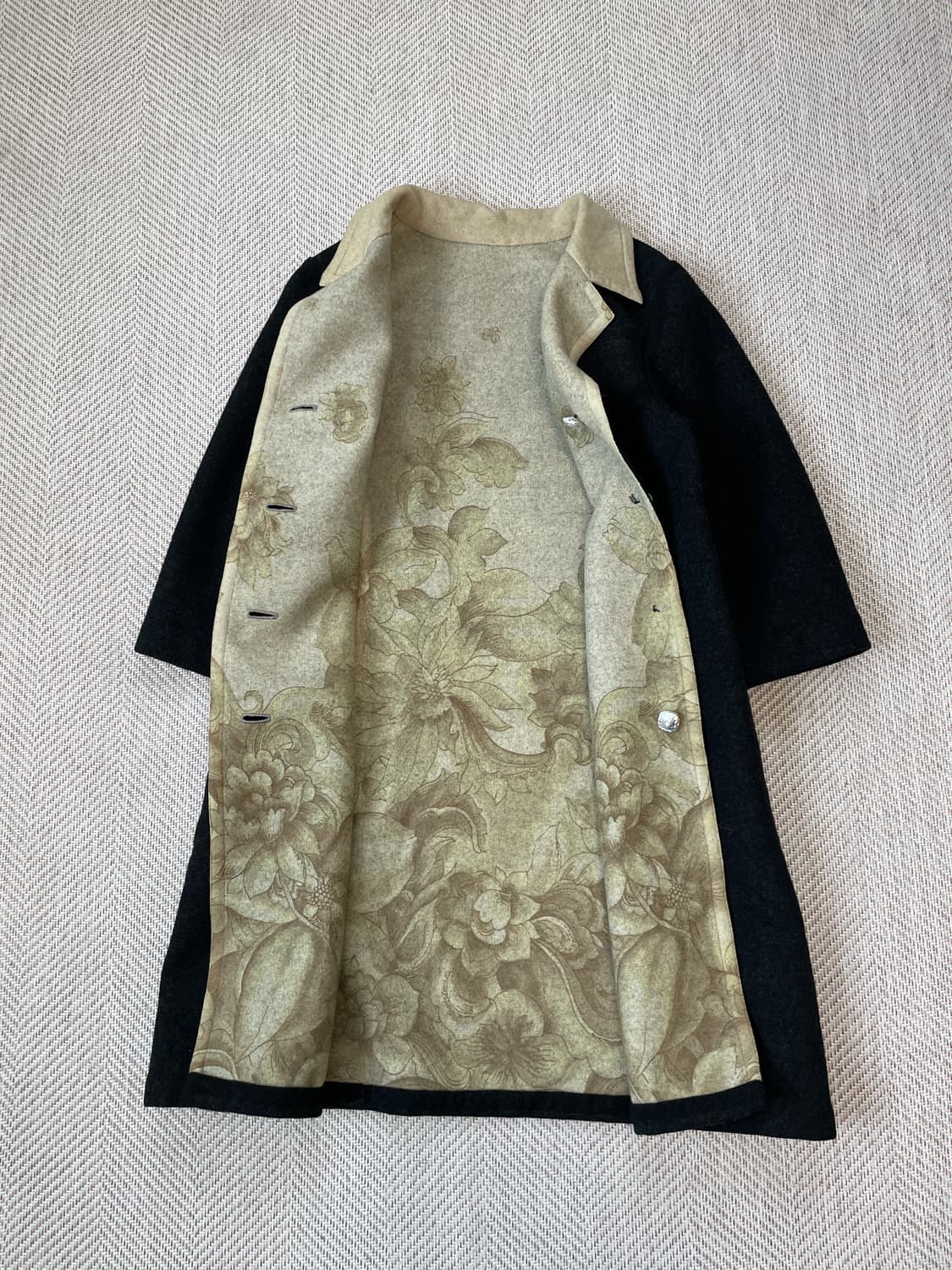 빈티지 핸드 플로럴 울 코트  J03830 상품이미지5