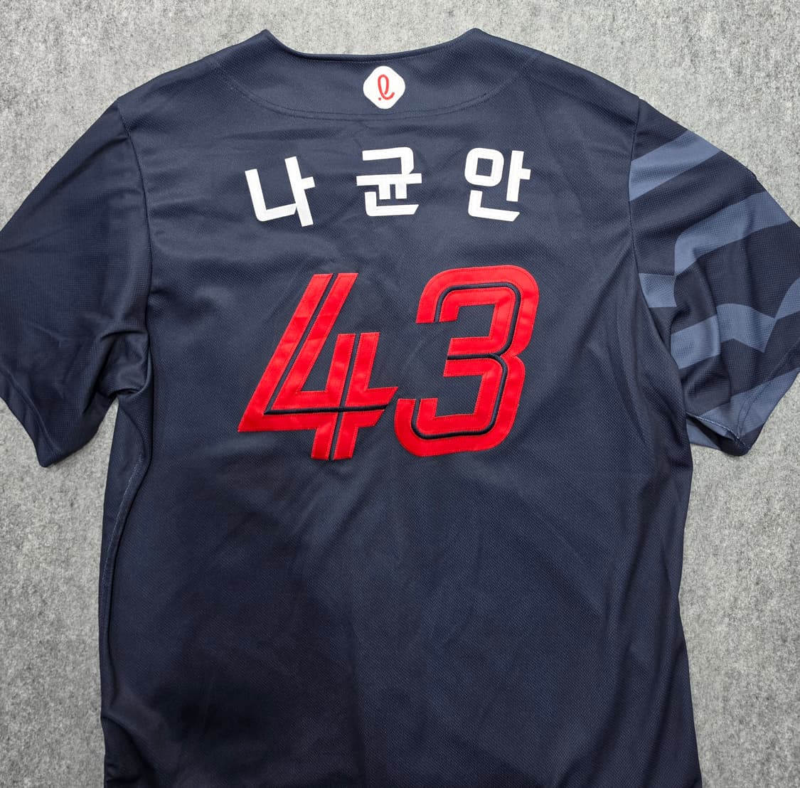 롯데 자이언츠 43 나균안 원정 야구 유니폼 반팔 져지 120 상품이미지4