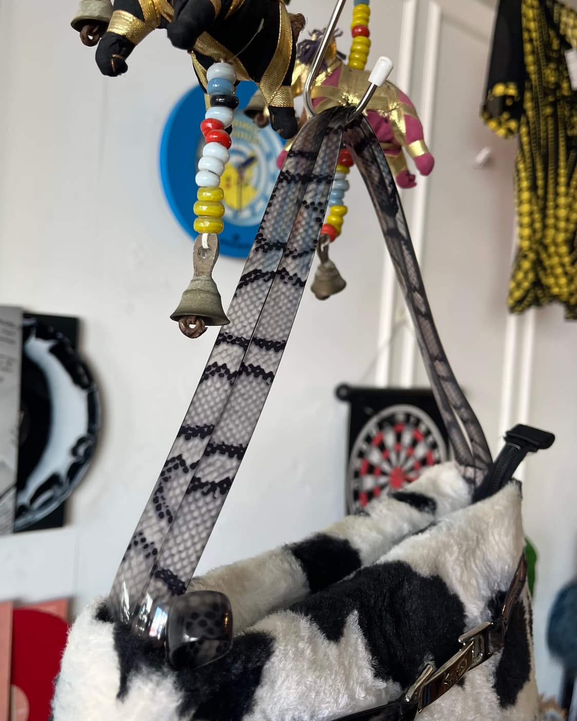 KANSAI YAMAMOTO Milk Cow Faux Fur Bag 상품이미지5