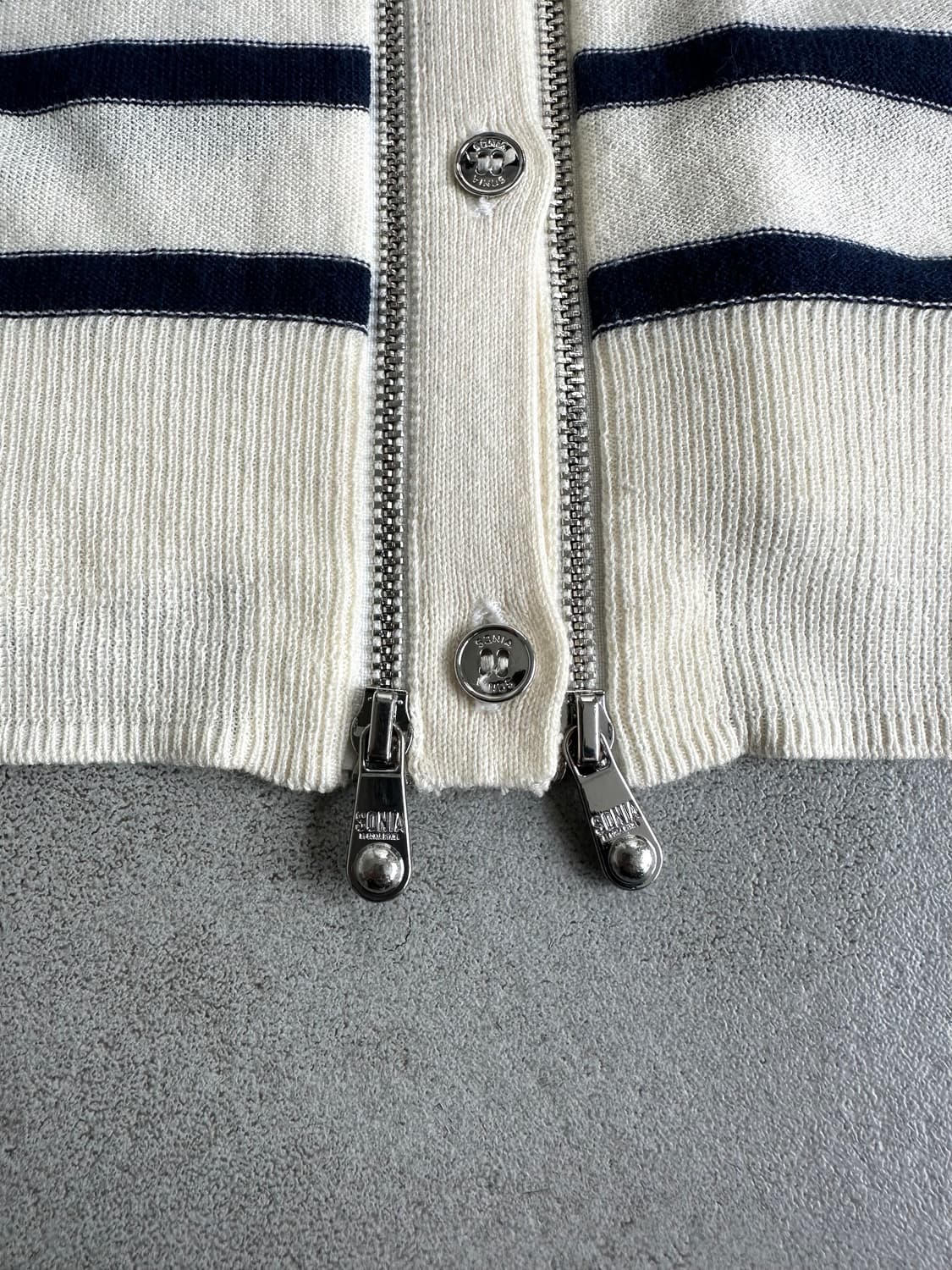 소니아 리키엘 스트라이프 투웨이 지퍼 가디건 상품이미지3