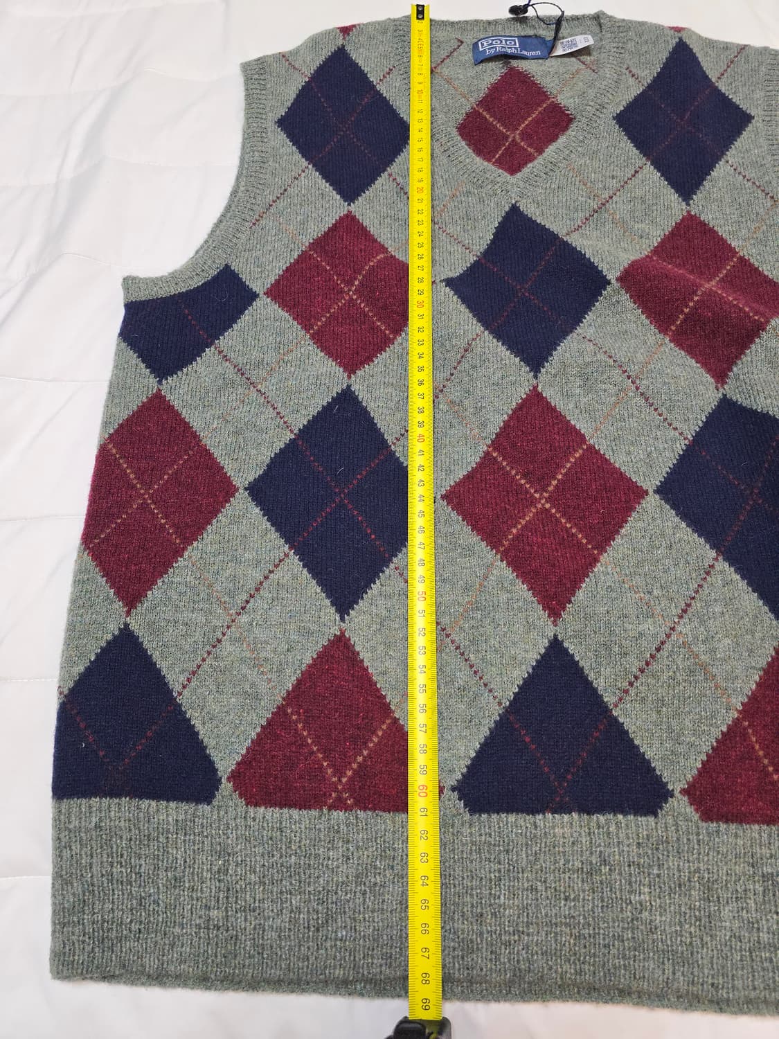 폴로 랄프로렌 아가일 니트 베스트 L 상품이미지6