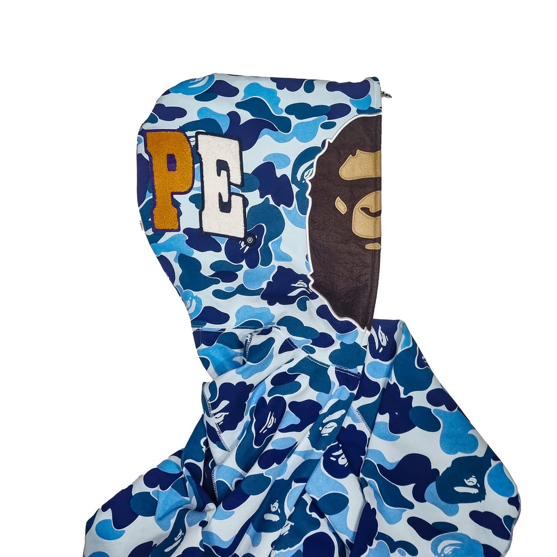 베이프 * ABC 카모 세컨드 에이프 집업후드 * 블루 * L 상품이미지4