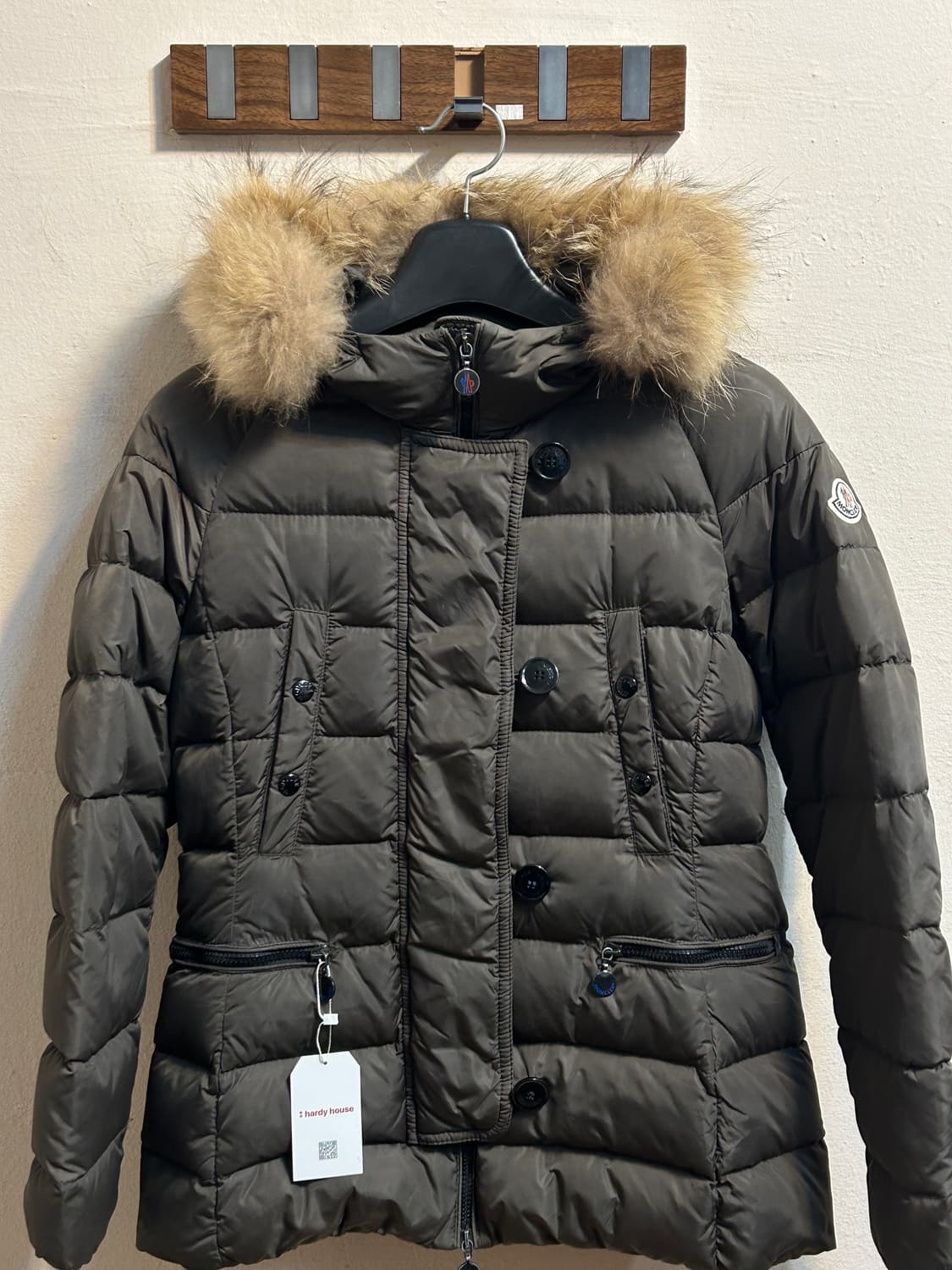 몽클레어 라쿤 퍼 다운 롱 패 상품이미지2