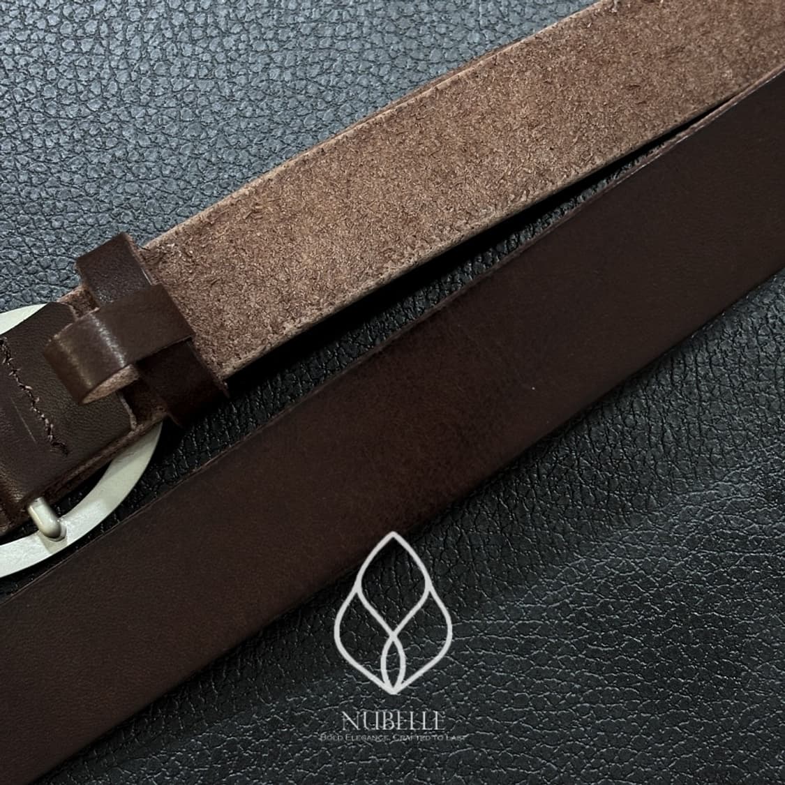 🌗 Oval ring belt / 오벌 링 버클 소가죽 웨스턴 벨트 상품이미지8
