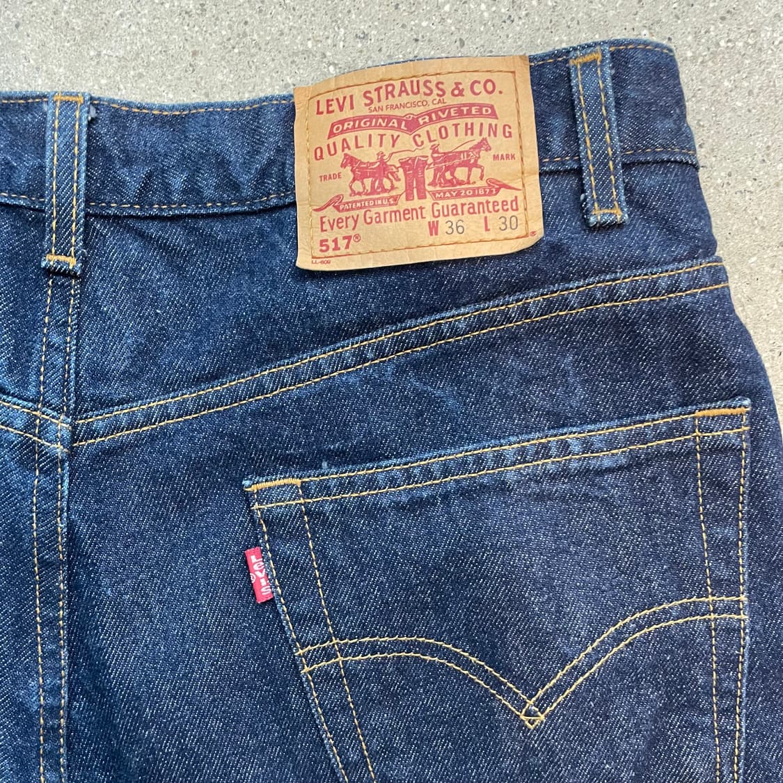빈티지 리바이스 517 레드탭 진청  made in maxico 00년  상품이미지4