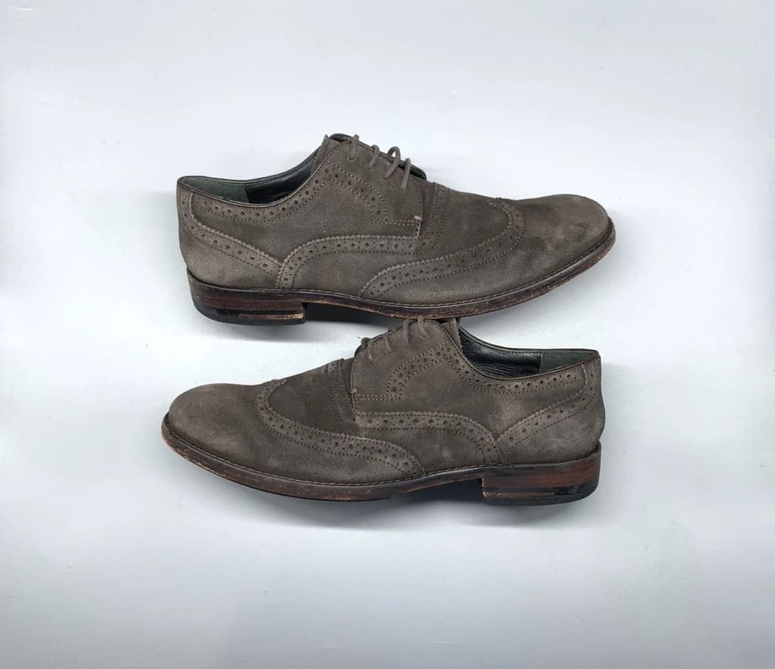 John Varvatos suede wingtip 7.5 상품이미지1