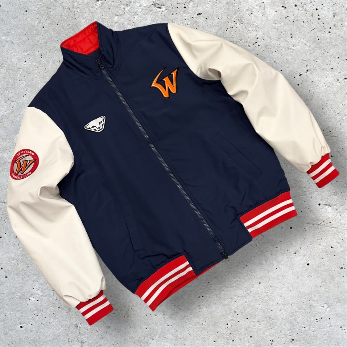 [105] KBO SK 다이나핏 와이번스 야구점퍼 네이비 자켓 C529 상품이미지1