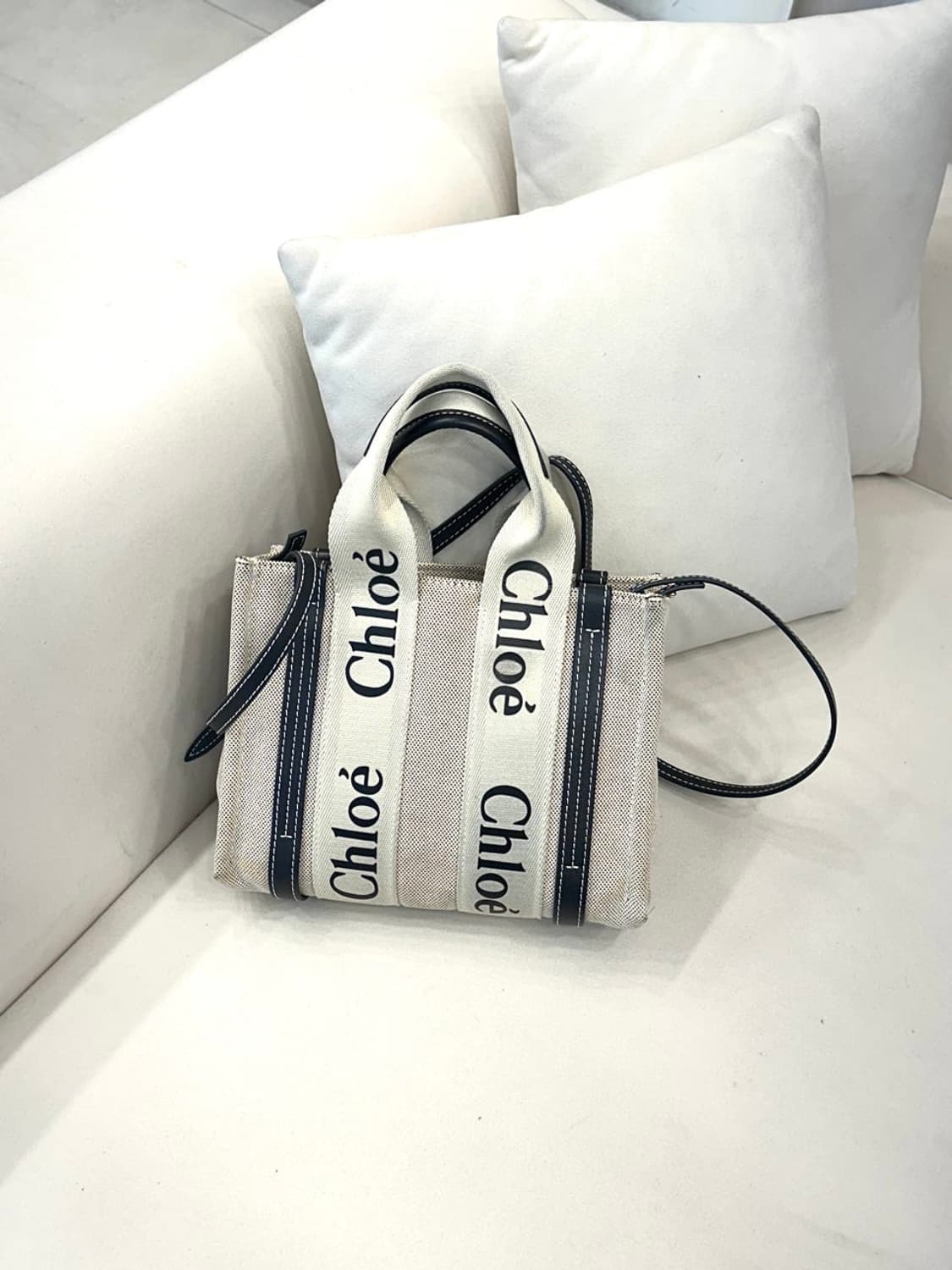 끌로에 우디 스몰 토트백 (정품) 상품이미지1