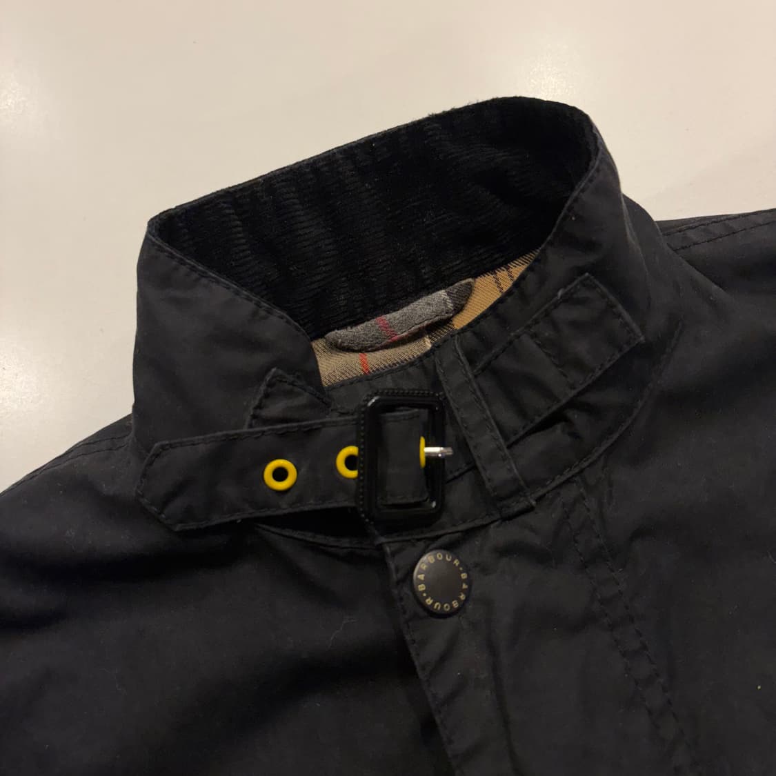 [M] 바버 인터내셔널 슬림 블랙 자켓 B984 상품이미지5