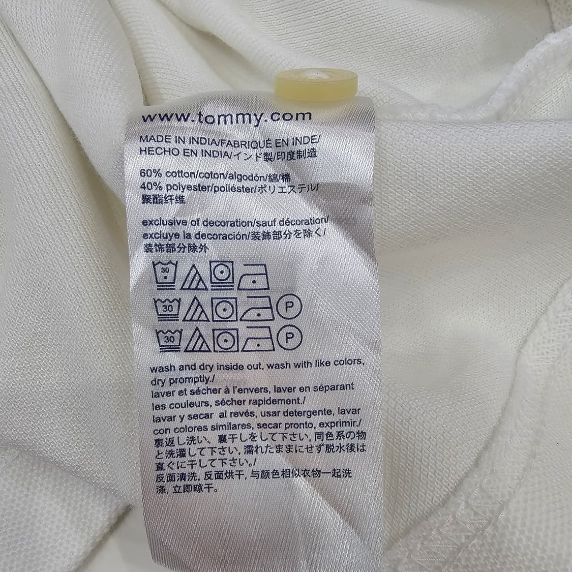 타미힐피거 화이트 카라반팔티셔츠 상품이미지8