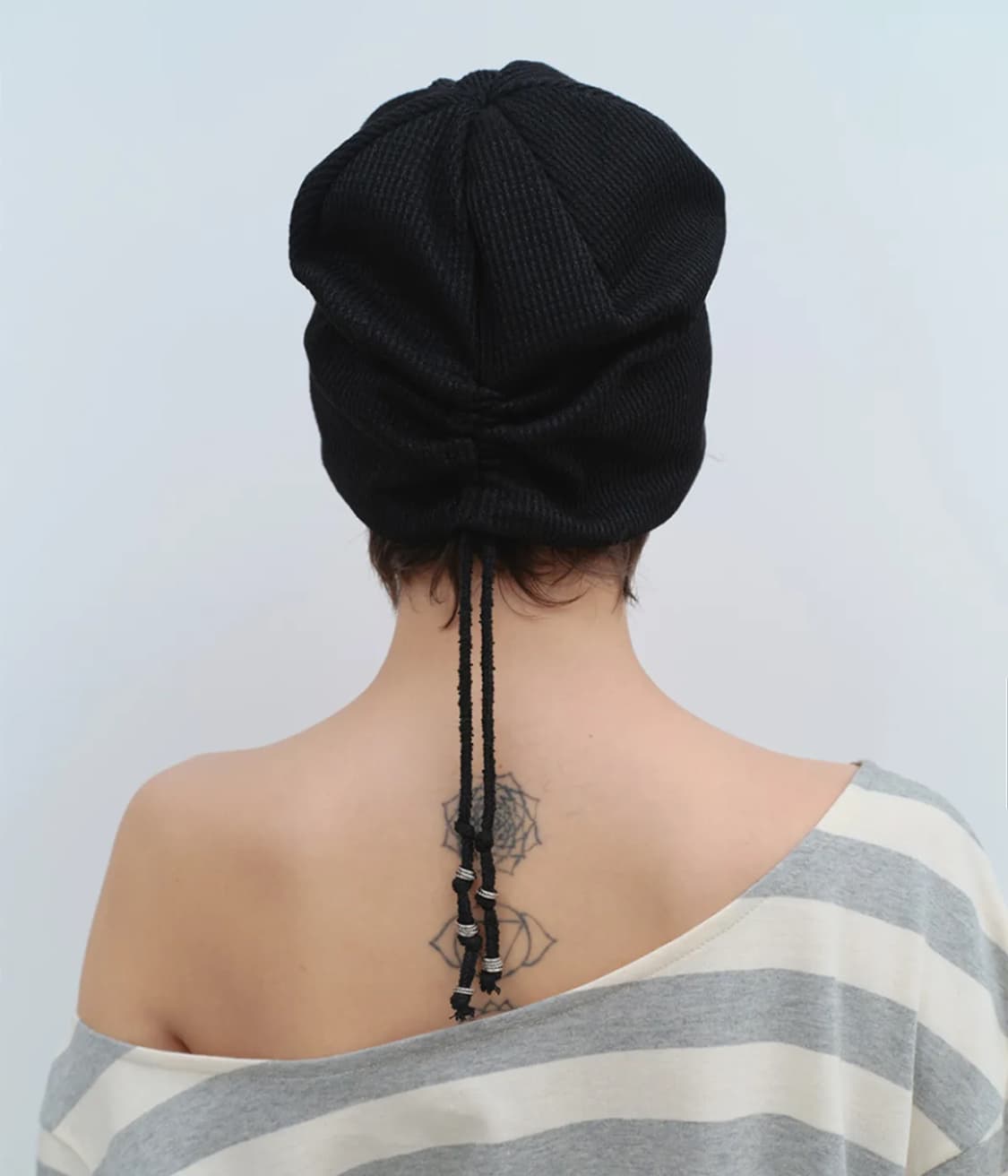 밀로우먼 와플 스트링 비니 블랙 [새상품] 상품이미지2