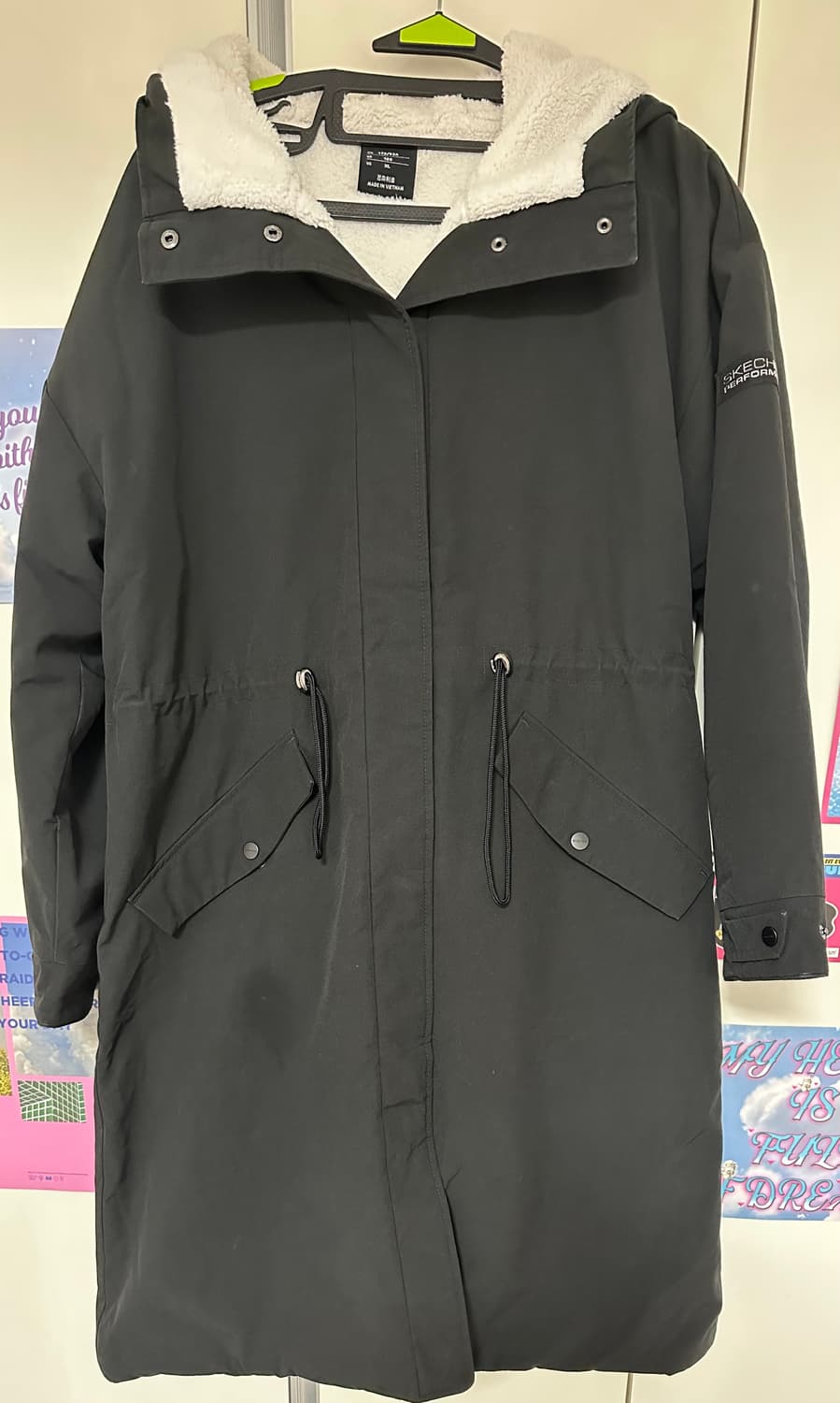 스케쳐스 여성 롱 야상 블랙 xl (100) 사이즈 상품이미지1