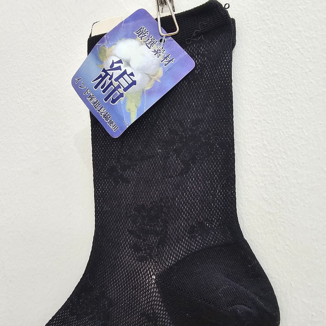 일본산 플라워 패턴 시스루 블랙 삭스 상품이미지2