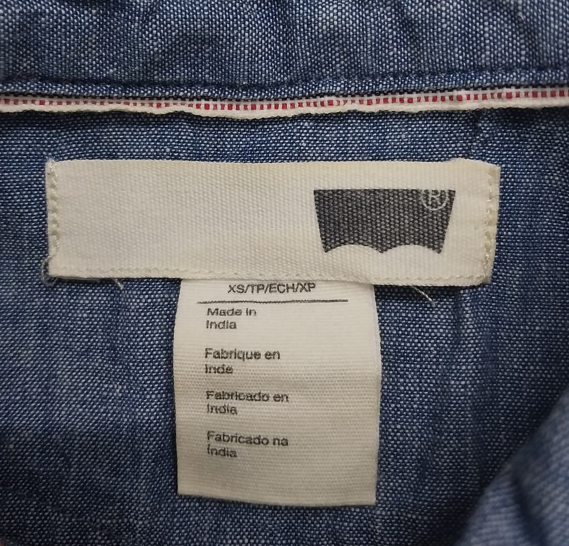 리바이스 데님 셔츠 원피스 XS 상품이미지4