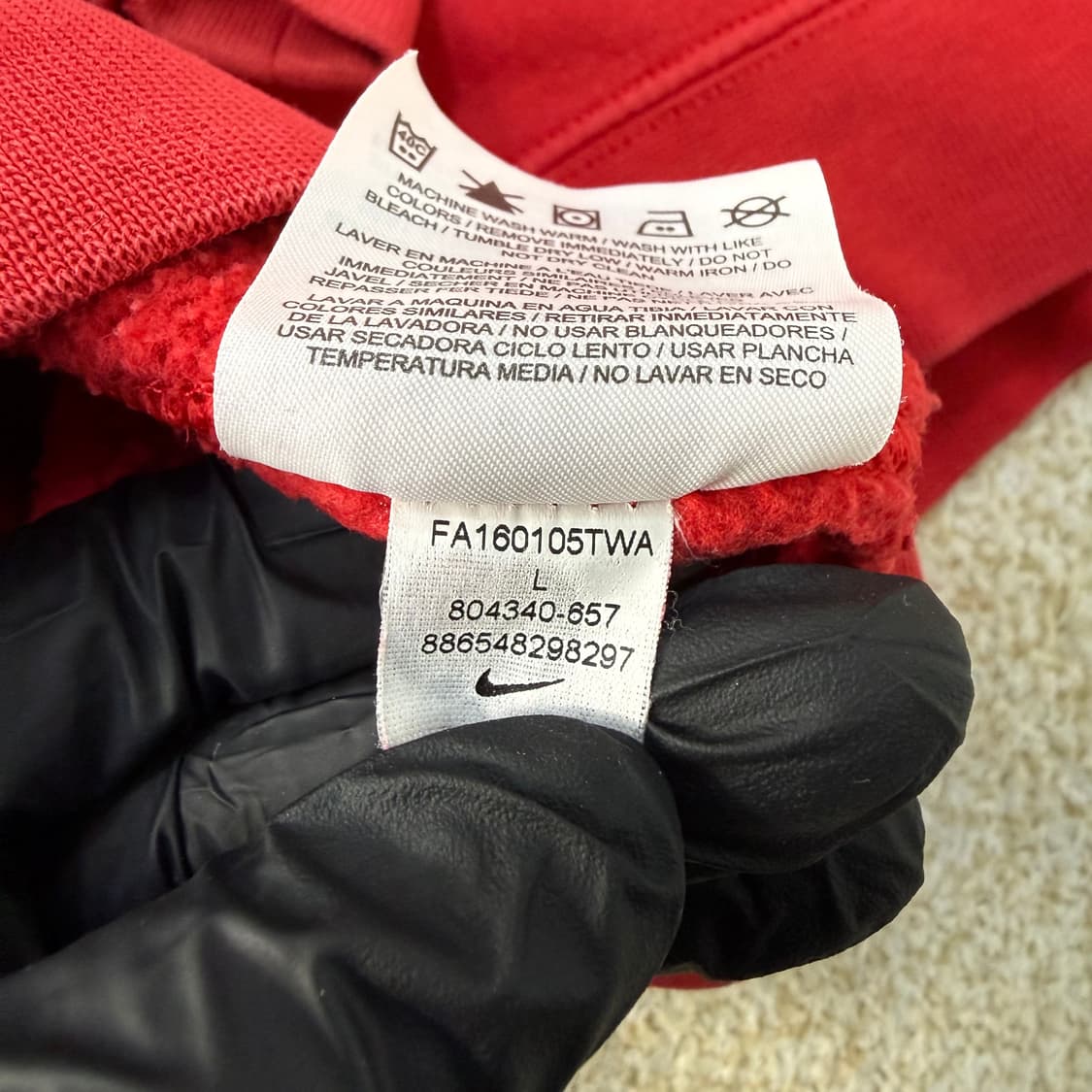 L 나이키 클럽 기모 맨투맨 0209T 상품이미지5