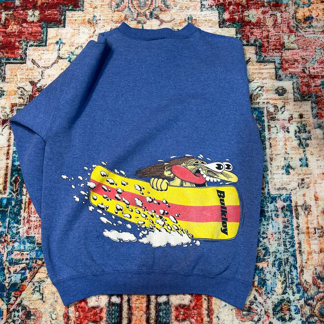 [M] 90s Tultex 프린팅 기모 스웻셔츠 상품이미지2