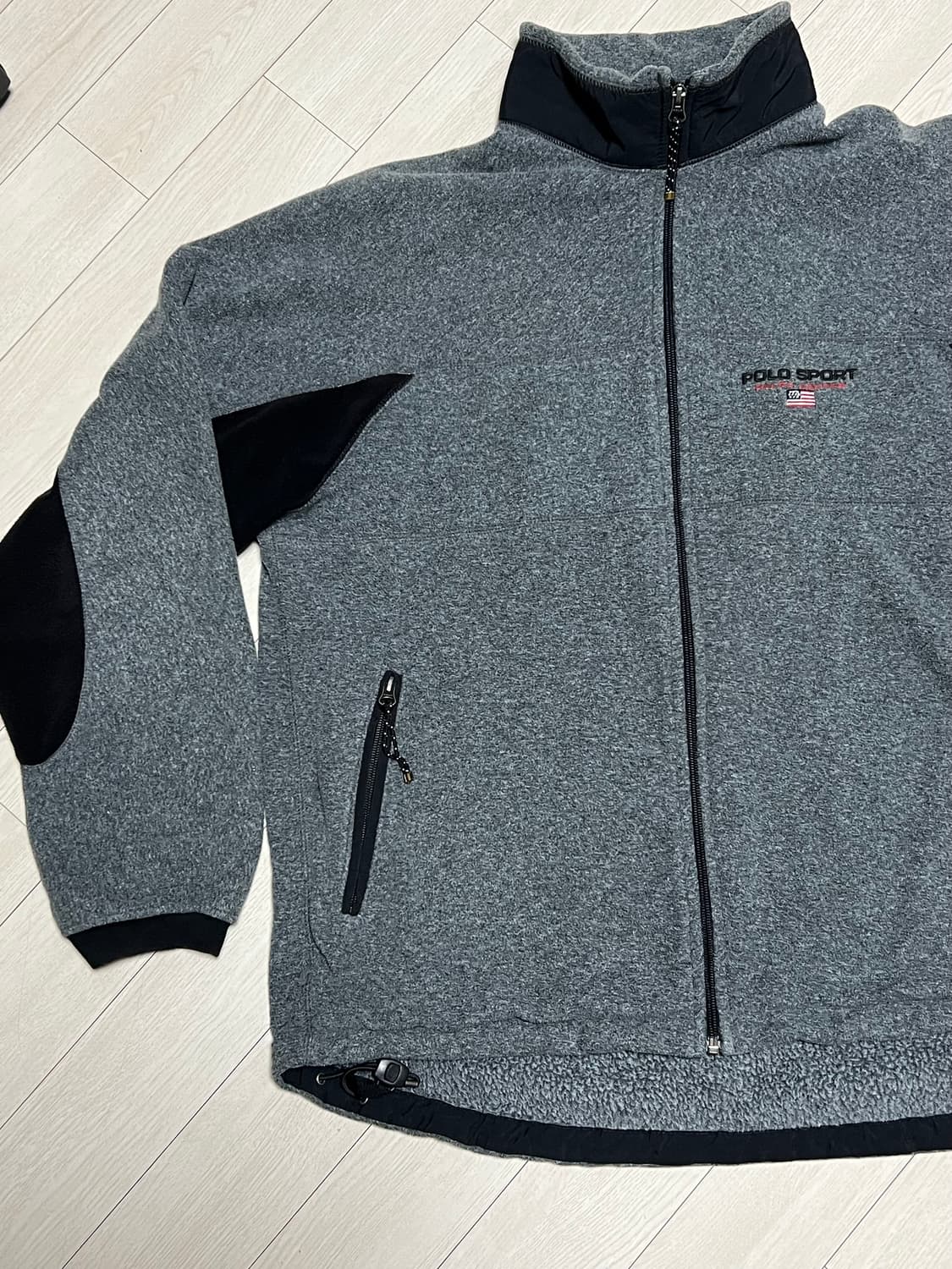 90s폴로스포츠빅로고폴라텍후리스점퍼 XL 상품이미지2