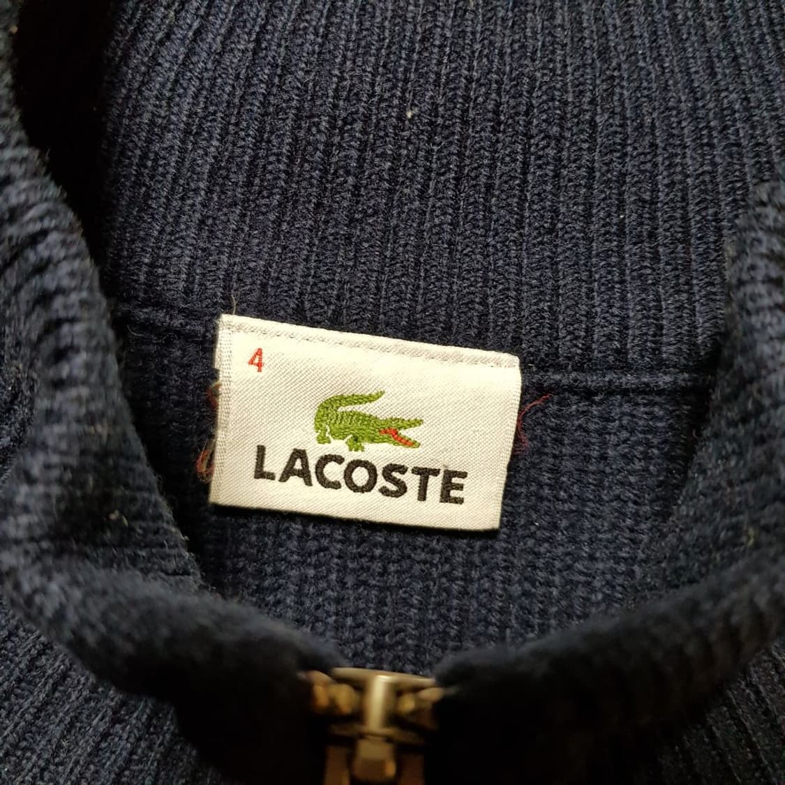 100 / 라코스테 / 풀집업 울니트 / 토316-옥/ 상품이미지4