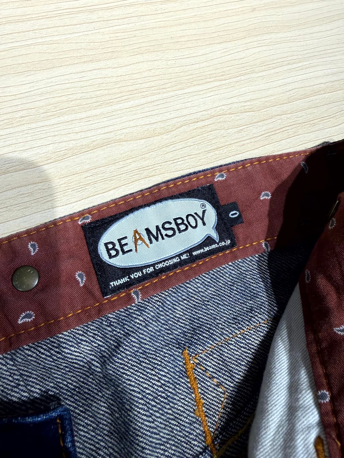 BEAMS BOY 로우라이즈 셀비지 데님 (28) 상품이미지8