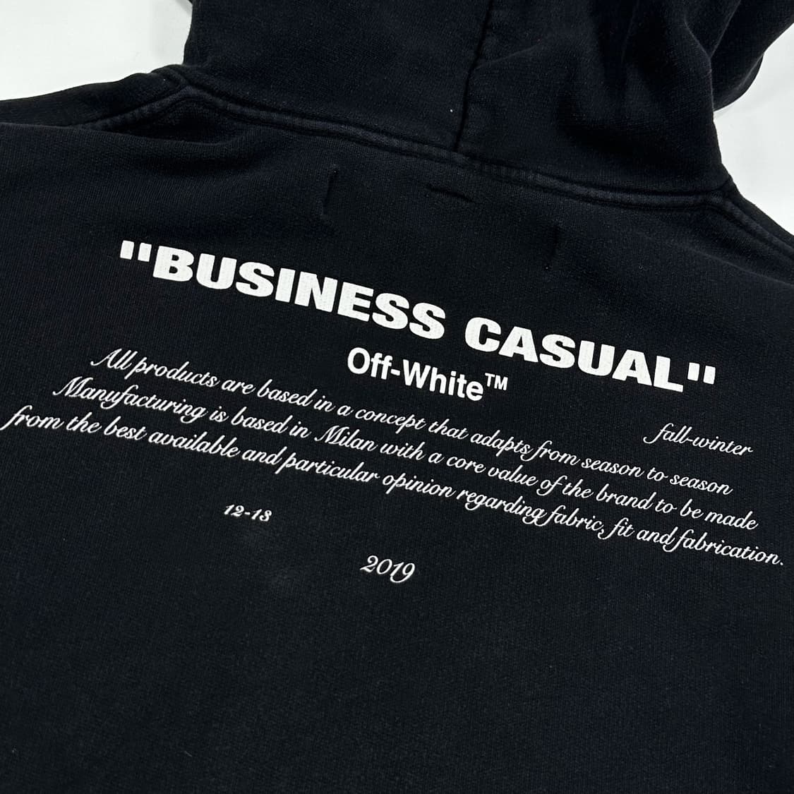오프화이트 베르니니 후드티 블랙 L 상품이미지6