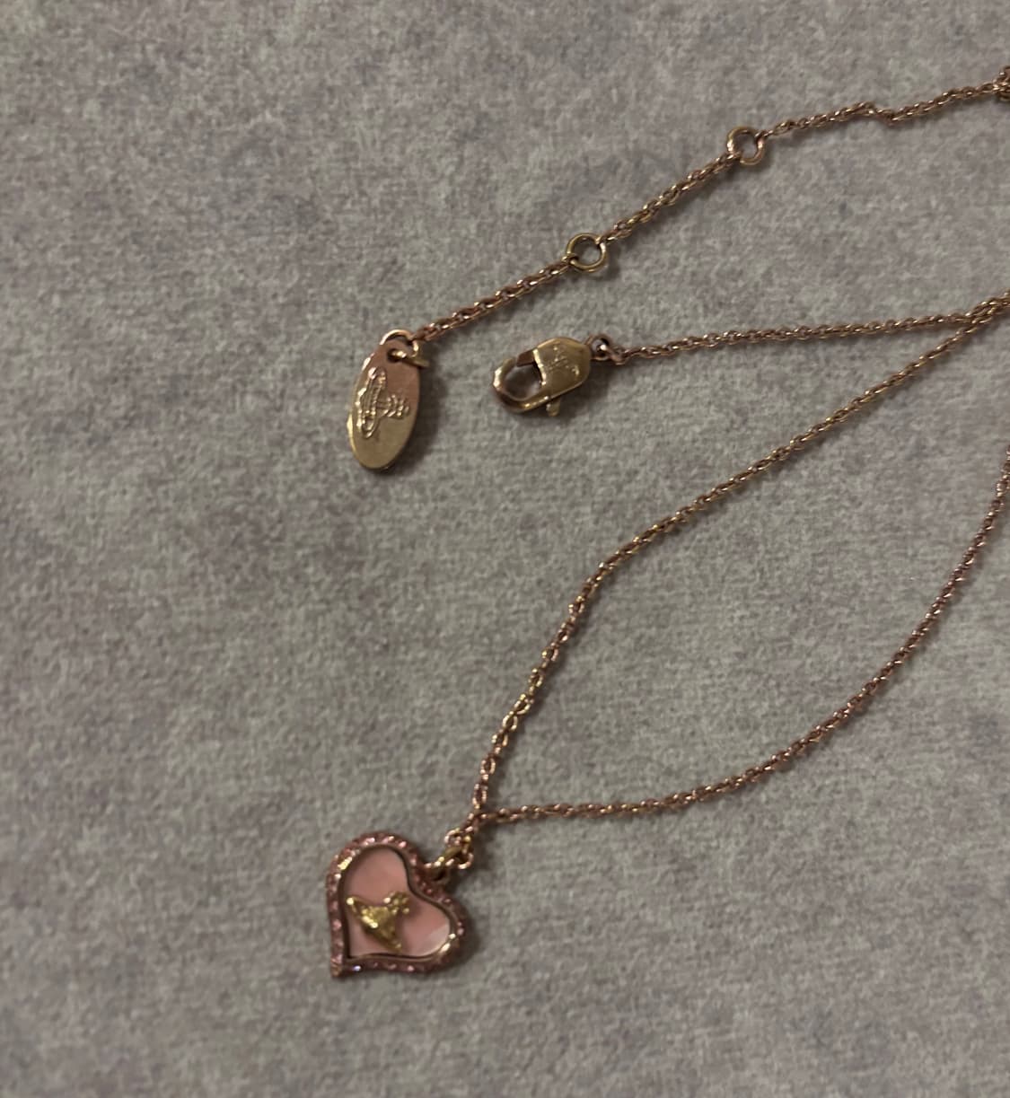 vivienne westwood 비비안웨스트우드 하트 페트라 목걸이 상품이미지1