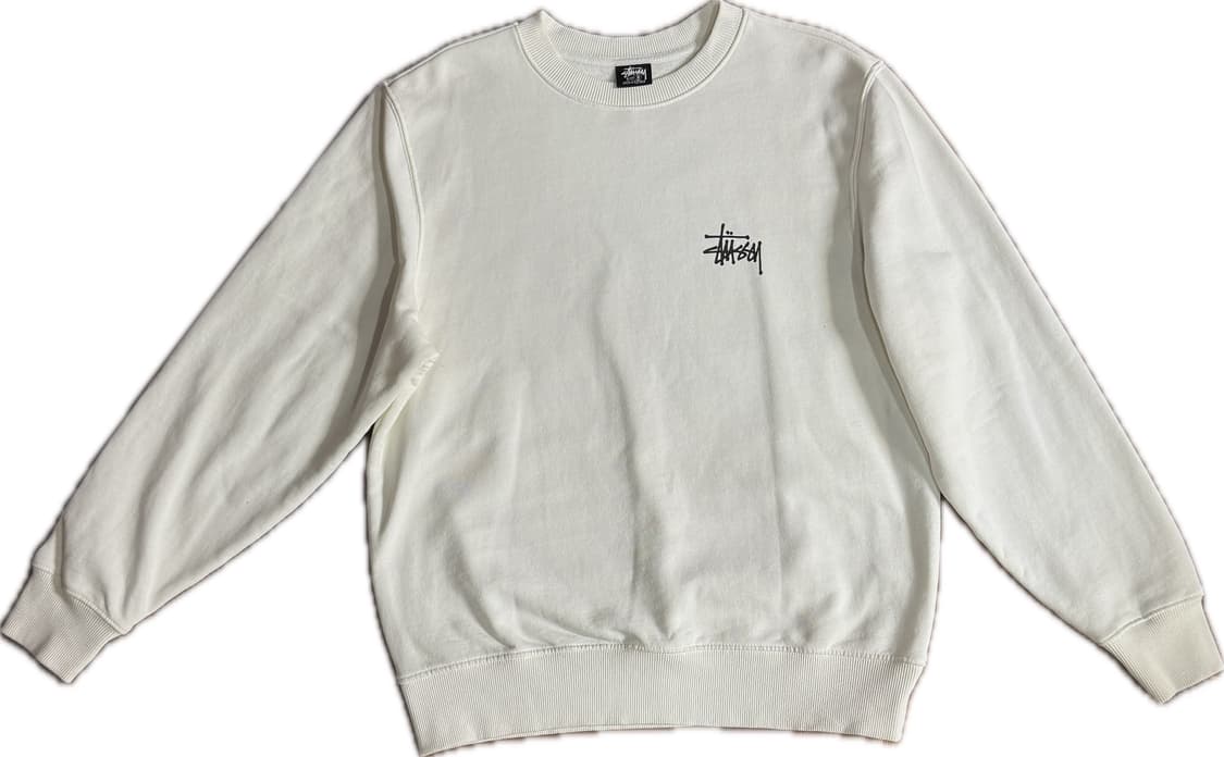 스투시 화이트 맨투맨 상품이미지2