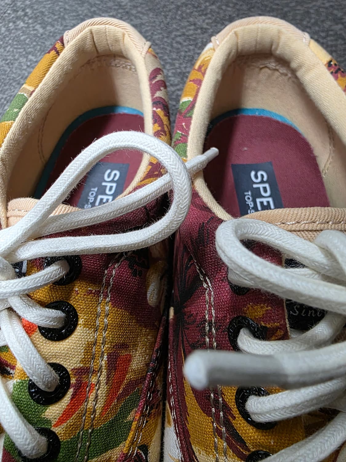 [260] 스페리 탑사이더 야자수 패턴 캔버스화 스니커즈 상품이미지3