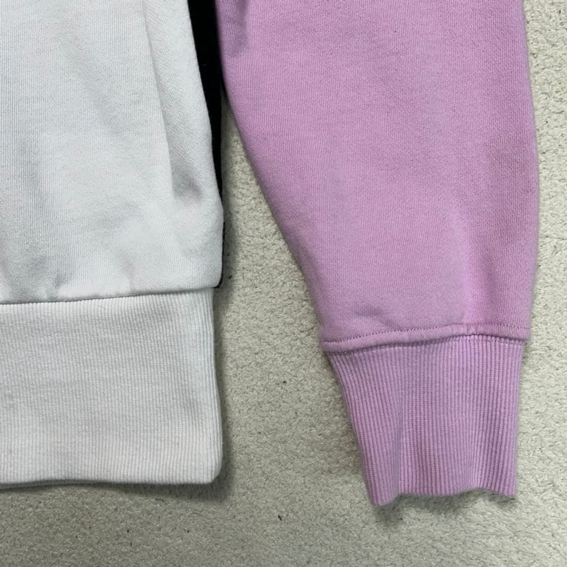 DKNY 스포츠 컬러블록 반크롭 후드티 S 상품이미지2