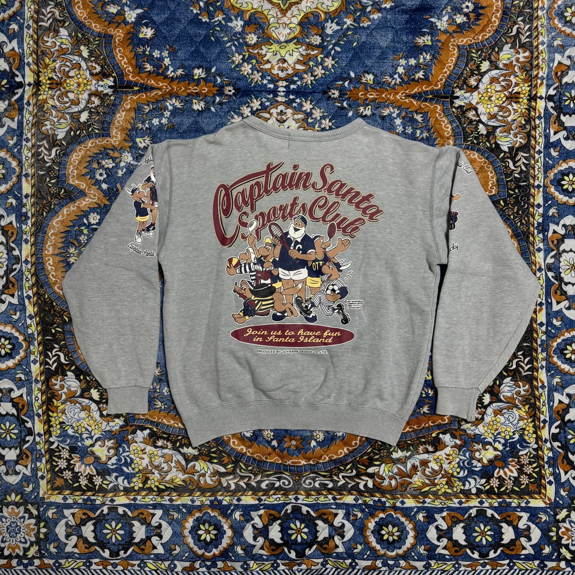 빈티지 8-90s 캡틴 산타 그레이 스웻셔츠 상품이미지2
