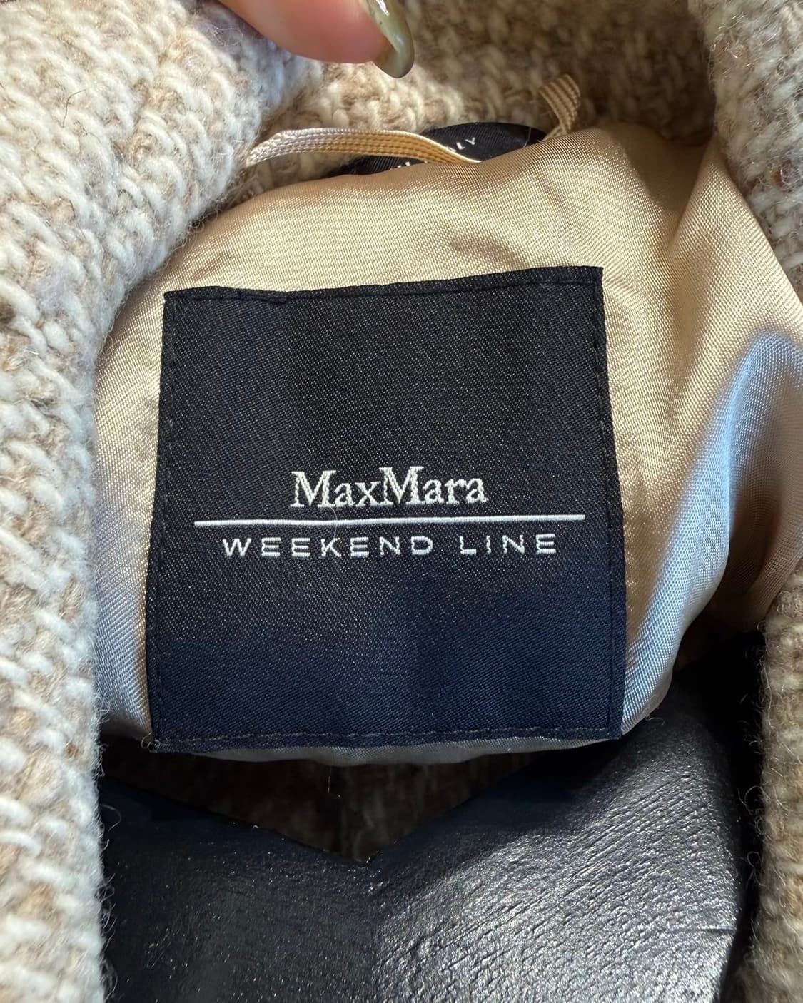 막스마라 위캔드 베이지 아세테이트 롱코트 상품이미지8