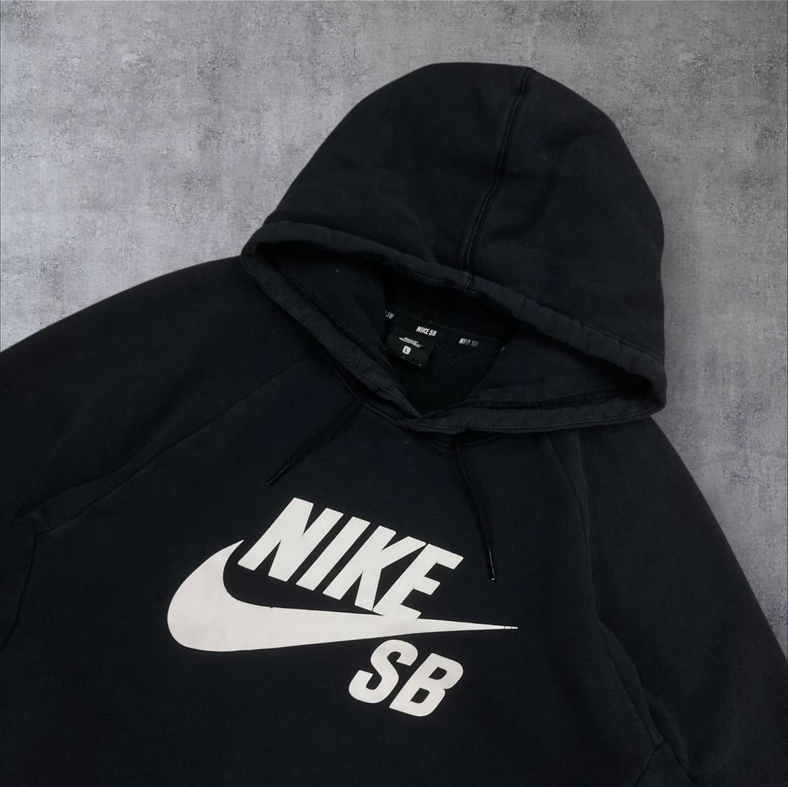 나이키 SB 블랙 컬러 빅로고 후드티 상품이미지2