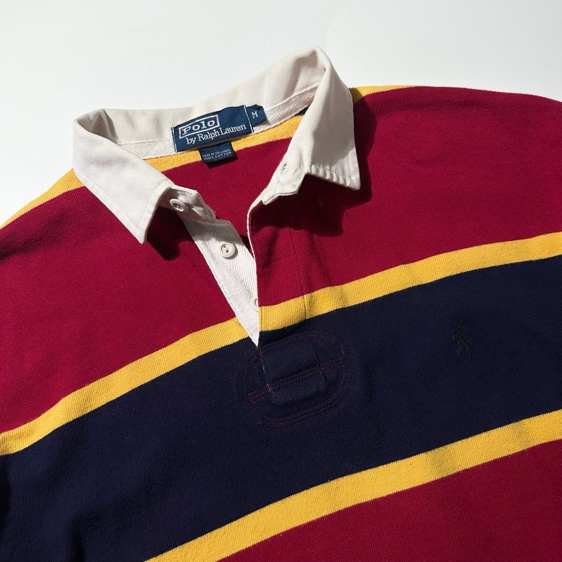 폴로 랄프로렌 스트라이프 보더 럭비 카라 티셔츠 상품이미지3