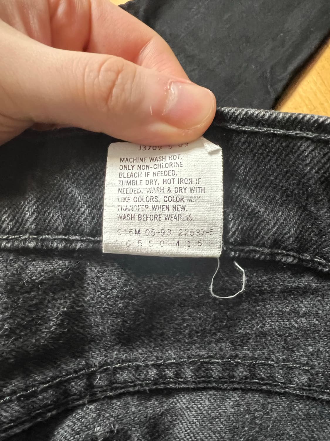 90s levi‘s 550 블랙 34x30 상품이미지5