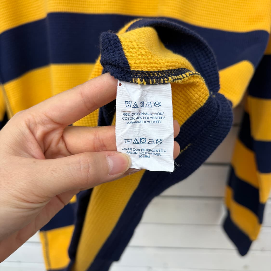 Polo 폴로 스트라이프 와플티 롱슬리브 상품이미지5