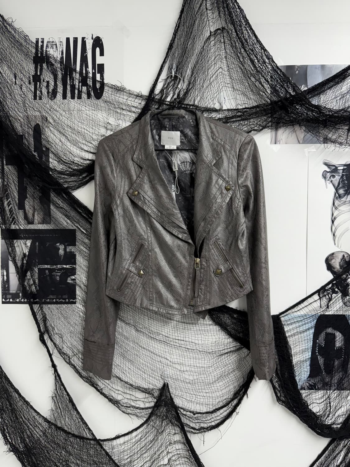 00s snake pattern rider jacket 상품이미지4