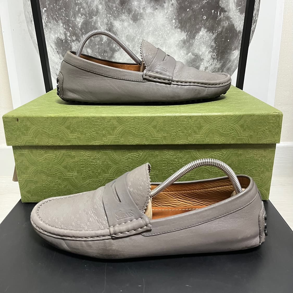 정품 6.5) 구찌 다이아몬드 스티치 드라이빙 슈즈 로퍼 260~265 상품이미지2