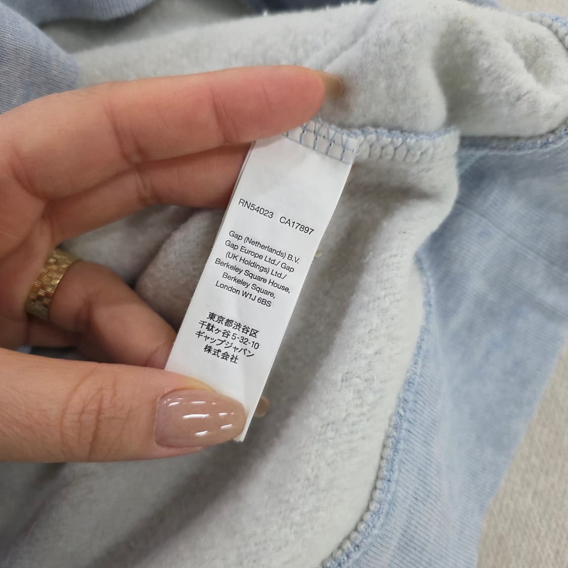 [M] 갭 기모 로고 후드티 0210J 상품이미지4