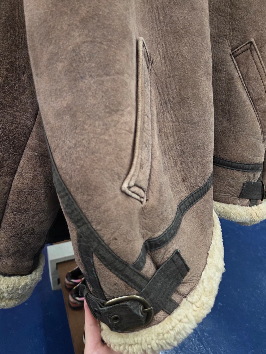 1990s B-3 양가죽 양털 무스탕 상품이미지6