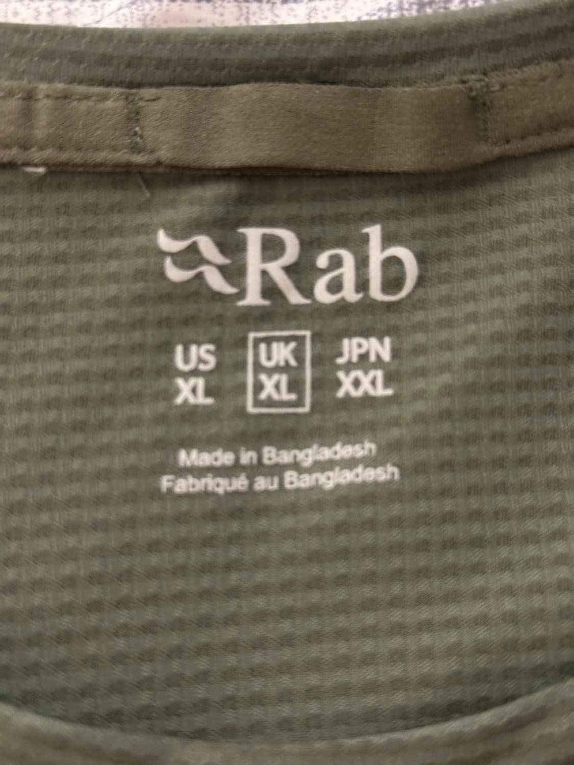 [XL] RAB 랩 소닉티 라이트카키 반팔 등산 등반 트래킹 러닝 상품이미지2