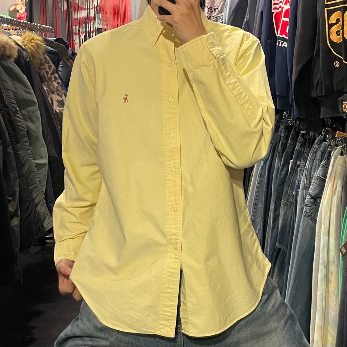 [IM] polo 폴로 옐로우 긴팔셔츠 상품이미지2