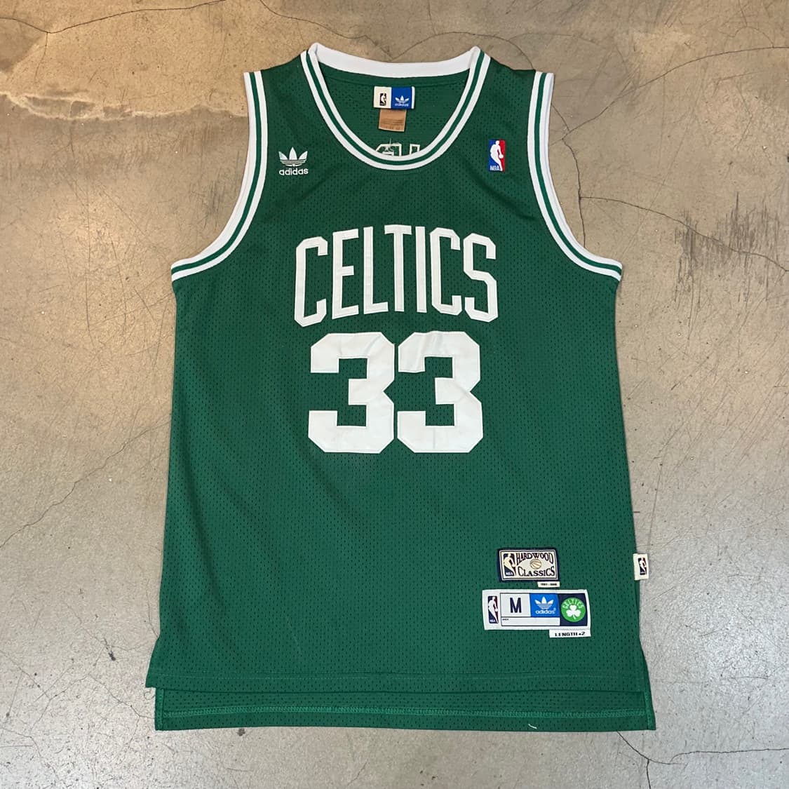 M 아디다스 셀틱 NBA No.33 래리버드 슬리브리스 상품이미지3