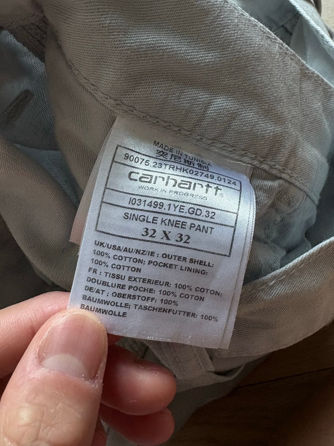 칼하트 싱글니 32x32 상품이미지2