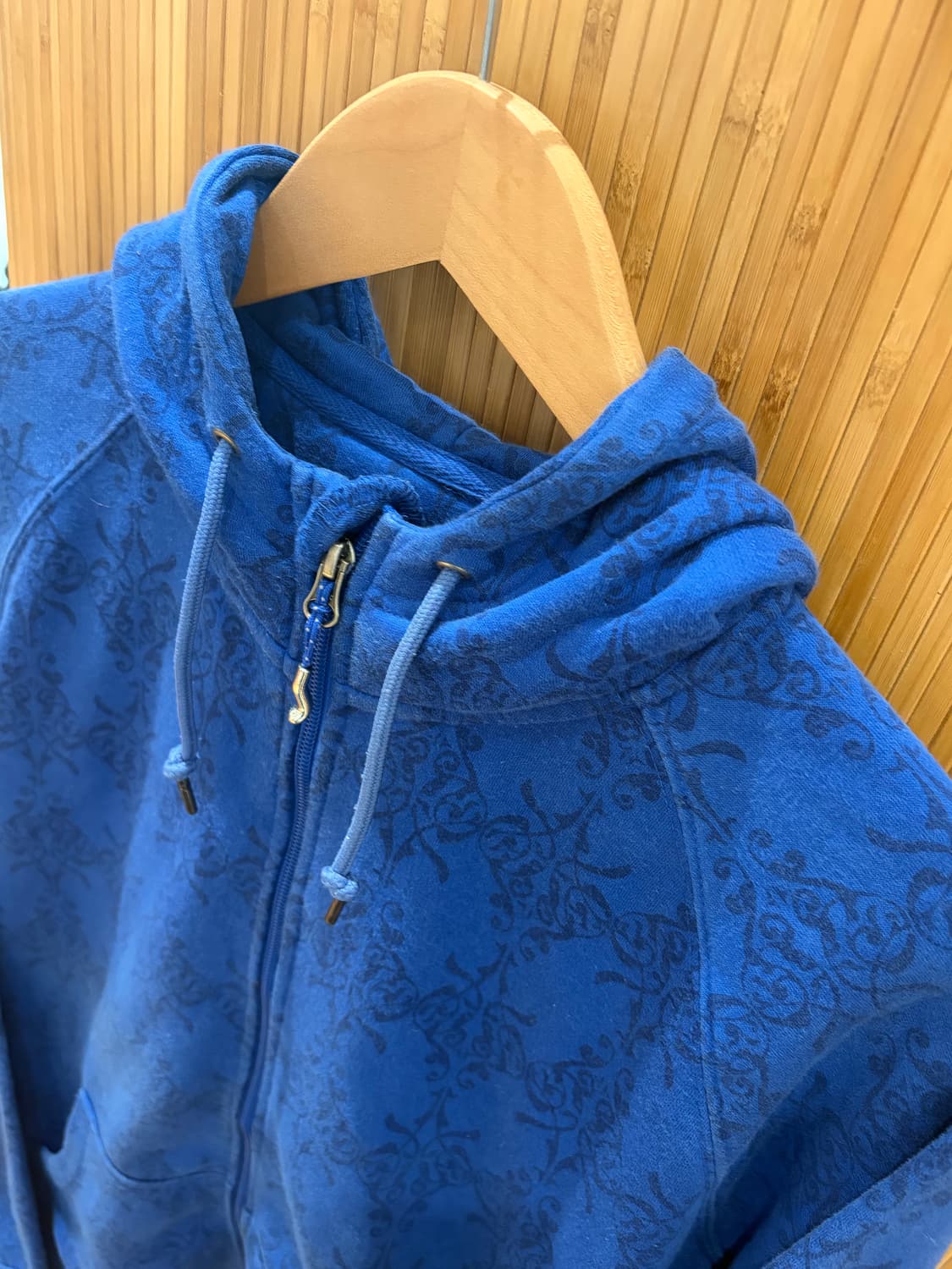DANVER HAYES BLUE PATTERN HOOD ZIP UP 상품이미지5